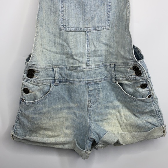 Mossimo Supply Co. Light Wash Shortalls - Picture 2 of 11